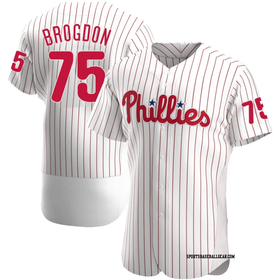 Connor Brogdon Men's Philadelphia Phillies White Authentic Home Jersey