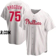 Connor Brogdon Men's Philadelphia Phillies White Replica Home Jersey