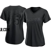 Connor Brogdon Women's Los Angeles Dodgers Black Replica Pitch Fashion Jersey