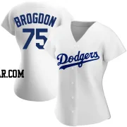 Connor Brogdon Women's Los Angeles Dodgers White Authentic Home Jersey