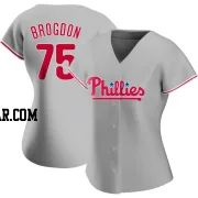 Connor Brogdon Women's Philadelphia Phillies Gray Authentic Road Jersey