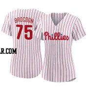 Connor Brogdon Women's Philadelphia Phillies White Authentic 2022 World Series Home Jersey