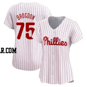 Connor Brogdon Women's Philadelphia Phillies White Limited Home Jersey