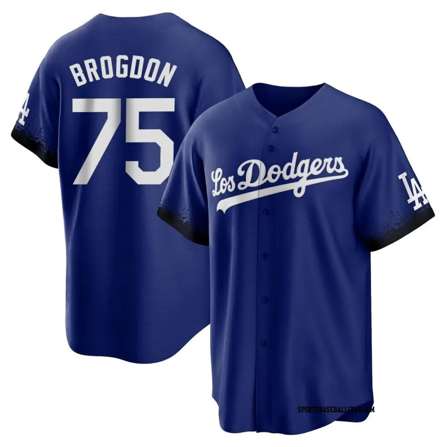 Connor Brogdon Youth Los Angeles Dodgers Royal Replica 2021 City Connect Jersey