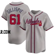 Connor Gillispie Men's Atlanta Braves Gray Limited Away Jersey