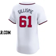 Connor Gillispie Men's Atlanta Braves White Elite Home Jersey