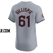 Connor Gillispie Men's Cleveland Guardians Gray Elite Road Jersey