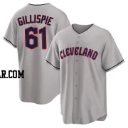 Connor Gillispie Men's Cleveland Guardians Gray Replica Road Jersey