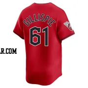 Connor Gillispie Men's Cleveland Guardians Red Limited Alternate Jersey