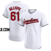 Connor Gillispie Men's Cleveland Guardians White Elite Home Jersey