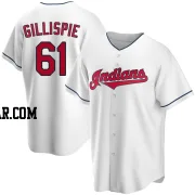 Connor Gillispie Men's Cleveland Guardians White Replica Home Jersey