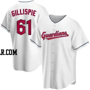 Connor Gillispie Men's Cleveland Guardians White Replica Home Jersey