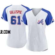 Connor Gillispie Women's Atlanta Braves White Authentic 2023 City Connect Jersey