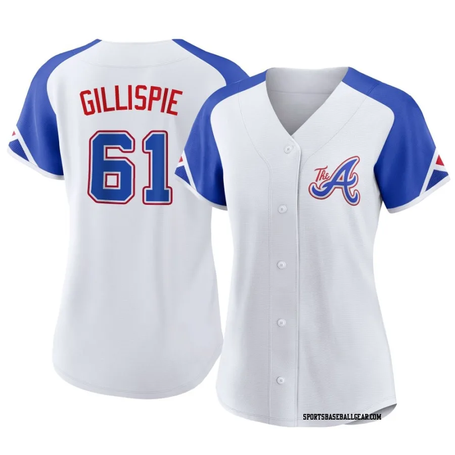 Connor Gillispie Women's Atlanta Braves White Authentic 2023 City Connect Jersey