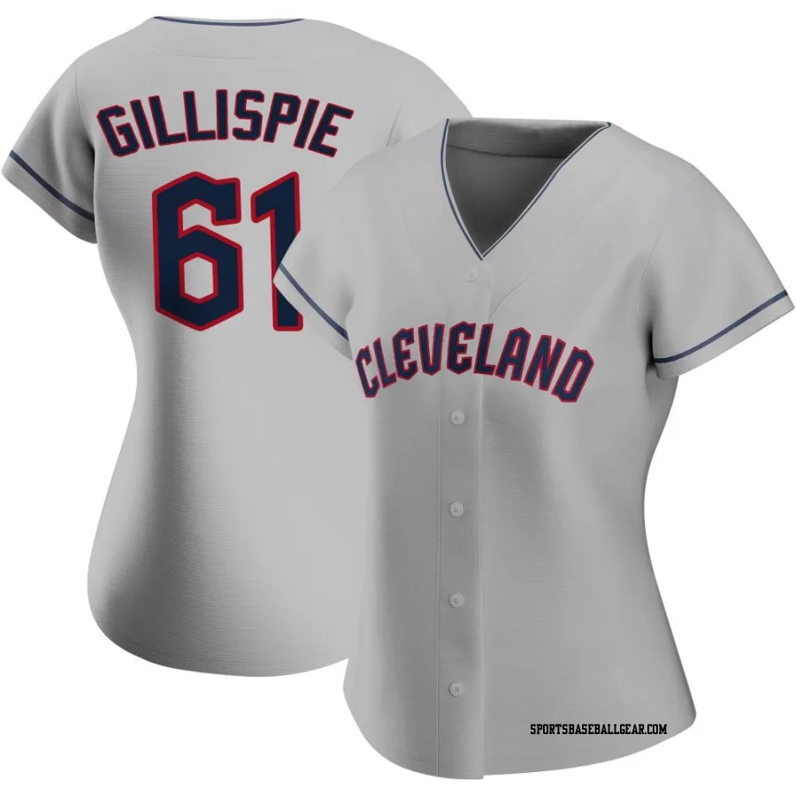 Connor Gillispie Women's Cleveland Guardians Gray Authentic Road Jersey