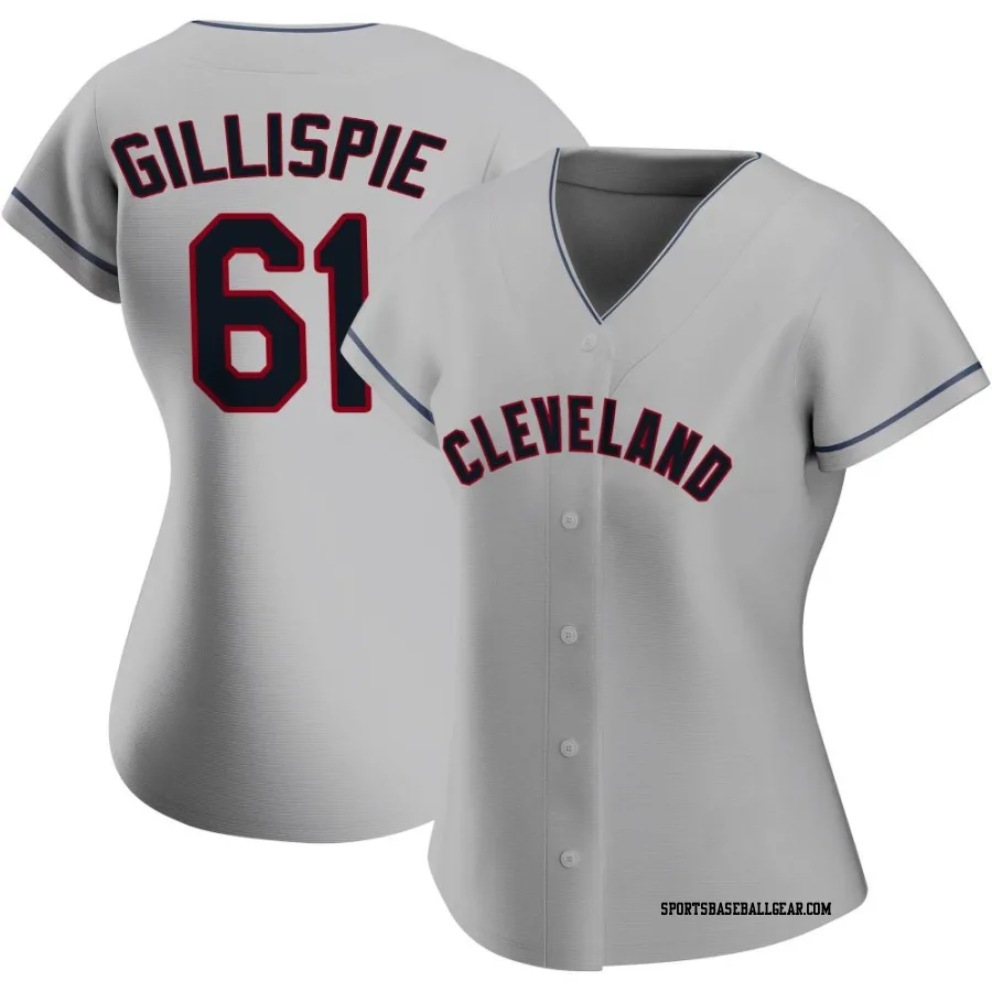 Connor Gillispie Women's Cleveland Guardians Gray Replica Road Jersey