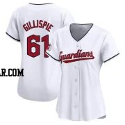 Connor Gillispie Women's Cleveland Guardians White Limited Home Jersey