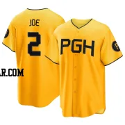 Connor Joe Men's Pittsburgh Pirates Gold Replica 2023 City Connect Jersey