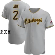 Connor Joe Men's Pittsburgh Pirates Gray Authentic Road Jersey