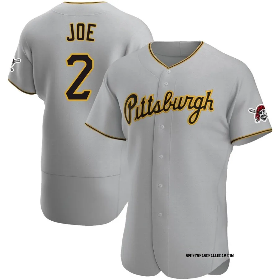 Connor Joe Men's Pittsburgh Pirates Gray Authentic Road Jersey