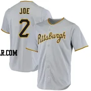 Connor Joe Men's Pittsburgh Pirates Gray Replica Road Jersey