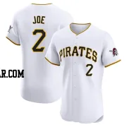 Connor Joe Men's Pittsburgh Pirates White Elite Home Jersey