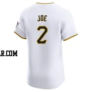 Connor Joe Men's Pittsburgh Pirates White Elite Home Jersey