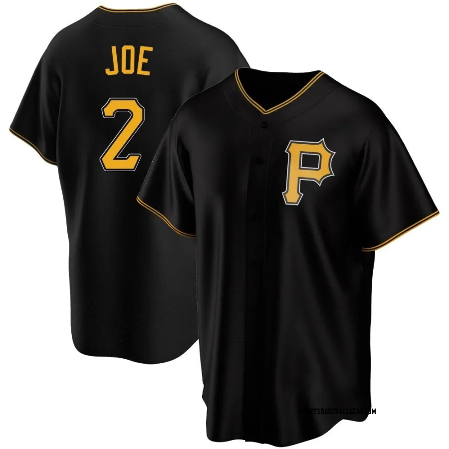 Connor Joe Youth Pittsburgh Pirates Black Replica Alternate Jersey