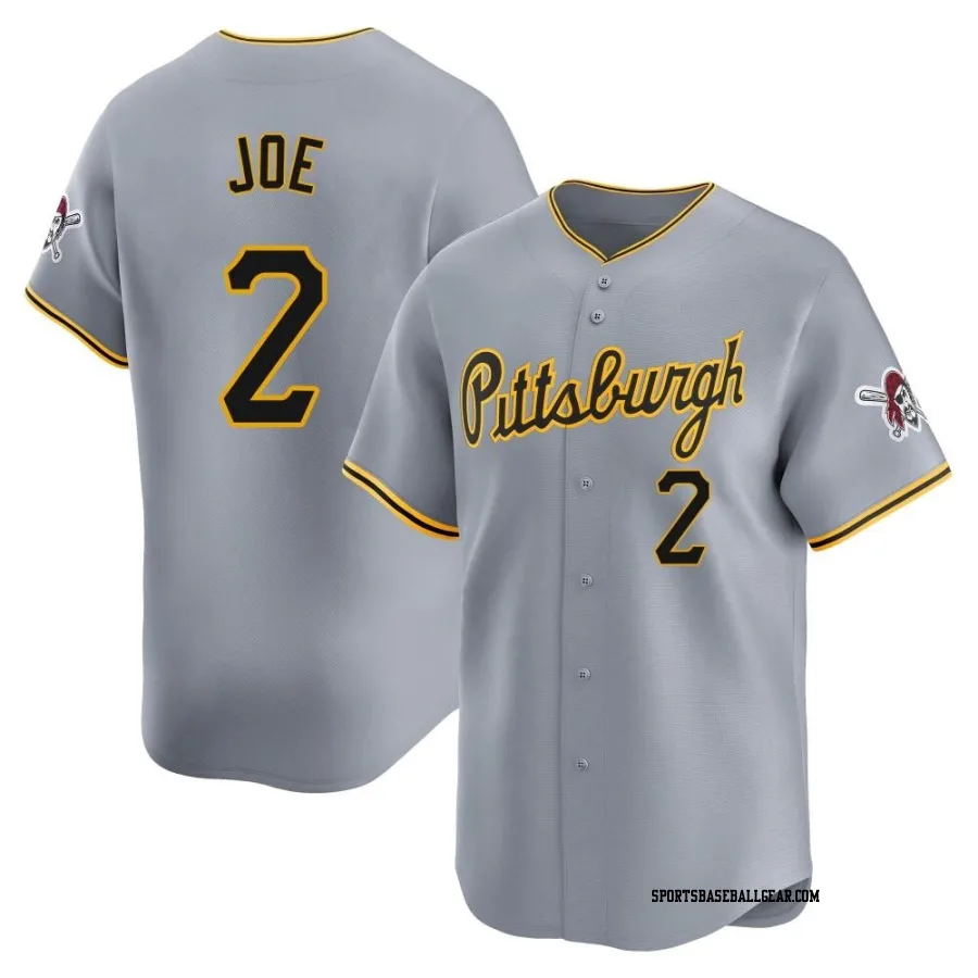 Connor Joe Youth Pittsburgh Pirates Gray Limited Away Jersey