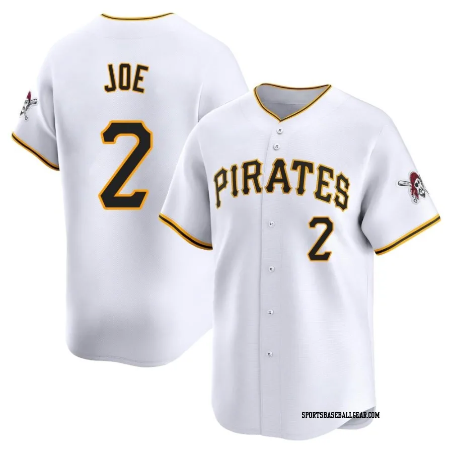 Connor Joe Youth Pittsburgh Pirates White Limited Home Jersey