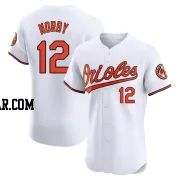 Connor Norby Men's Baltimore Orioles White Elite Home Jersey