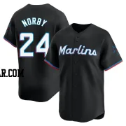 Connor Norby Youth Miami Marlins Black Limited Alternate Jersey