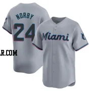 Connor Norby Youth Miami Marlins Gray Limited Road Jersey