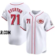 Connor Overton Men's Cincinnati Reds White Limited Home Jersey