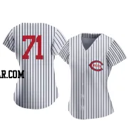 Connor Overton Women's Cincinnati Reds White Authentic 2022 Field Of Dreams Jersey