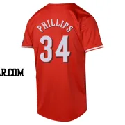 Connor Phillips Men's Cincinnati Reds Red Limited Alternate Jersey