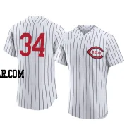 Connor Phillips Men's Cincinnati Reds White Authentic 2022 Field Of Dreams Jersey