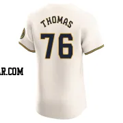 Connor Thomas Men's Milwaukee Brewers Cream Elite Home Jersey