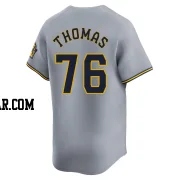 Connor Thomas Men's Milwaukee Brewers Gray Limited Away Jersey