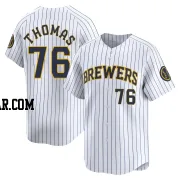 Connor Thomas Men's Milwaukee Brewers White Limited Alternate Jersey