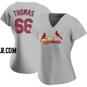 Connor Thomas Women's St. Louis Cardinals Gray Authentic Road Jersey