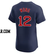 Connor Wong Men's Boston Red Sox Navy Elite Alternate Jersey