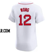 Connor Wong Men's Boston Red Sox White Elite Home Jersey