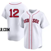 Connor Wong Men's Boston Red Sox White Limited 2nd Home Jersey