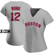 Connor Wong Women's Boston Red Sox Gray Authentic Road Jersey