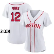 Connor Wong Women's Boston Red Sox White Authentic 2021 Patriots' Day Jersey