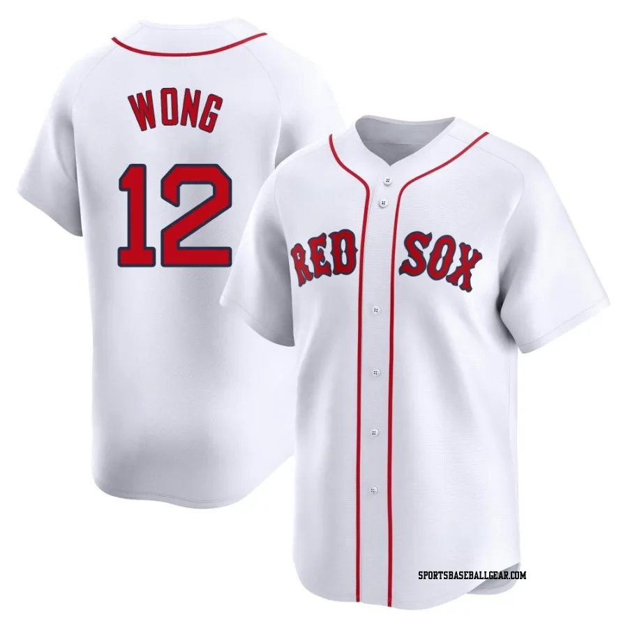 Connor Wong Youth Boston Red Sox White Limited Home Jersey