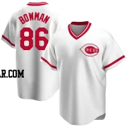 Cooper Bowman Men's Cincinnati Reds White Replica Home Cooperstown Collection Jersey