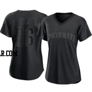 Cooper Bowman Women's Cincinnati Reds Black Replica Pitch Fashion Jersey