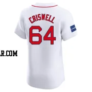 Cooper Criswell Men's Boston Red Sox White Elite Home Patch Jersey